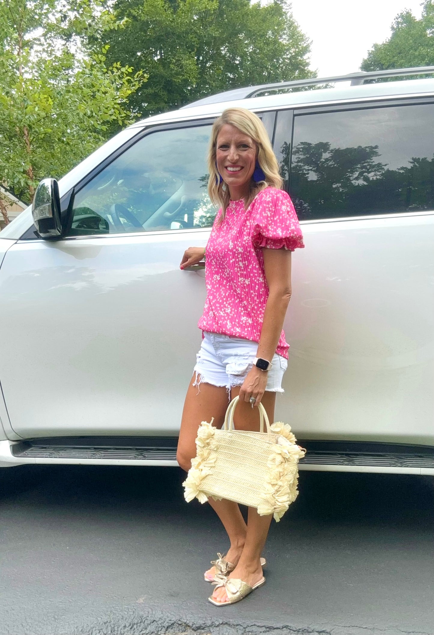 Woven Straw Handbag & Crossbody