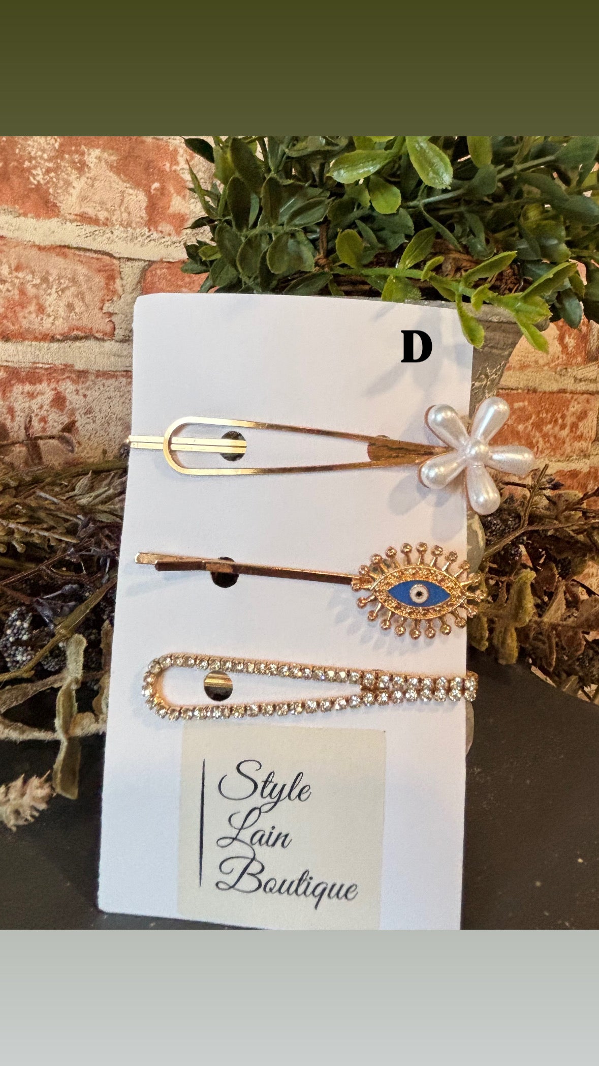 Embellished Hair Pins