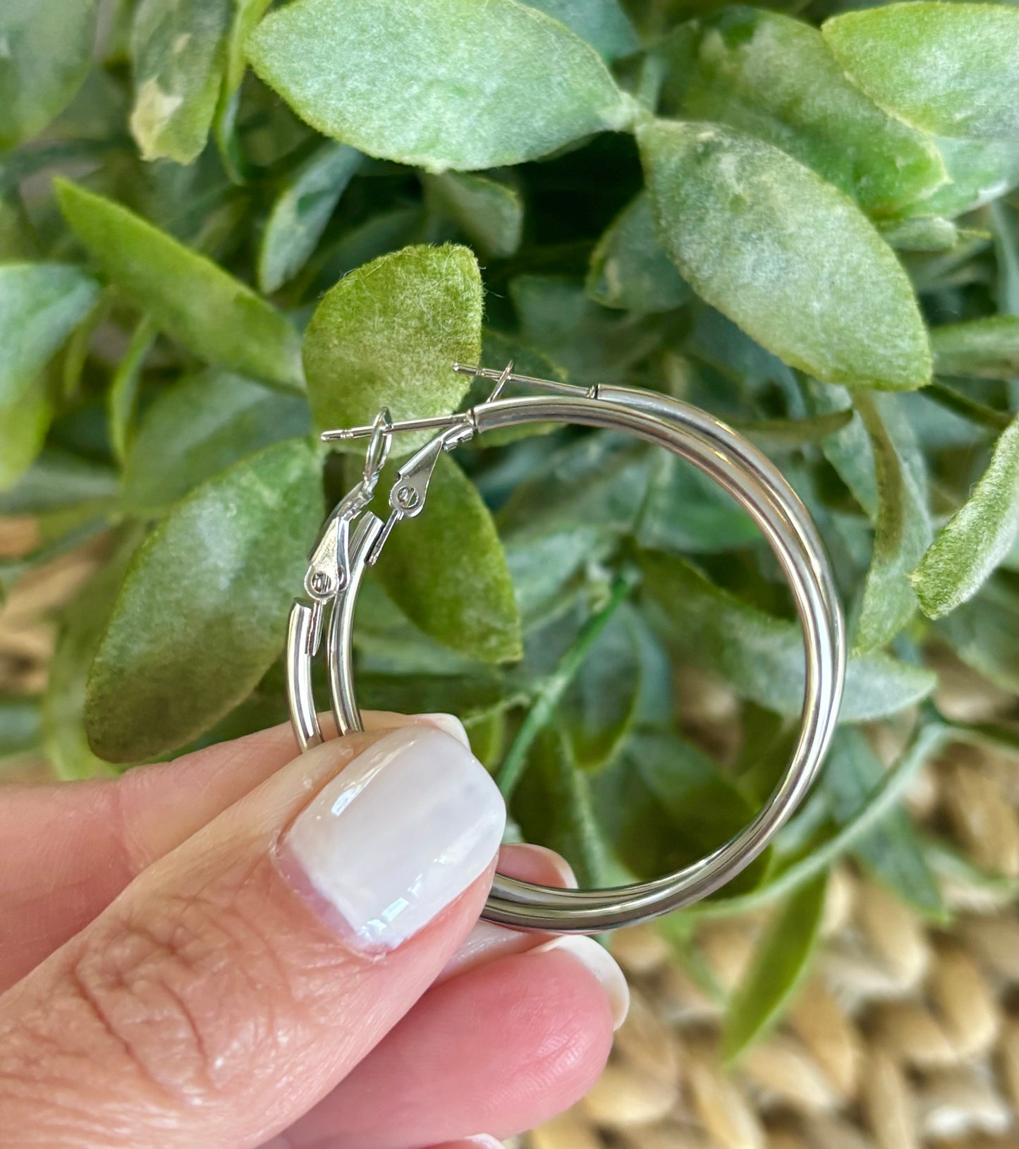 Silver Hoops