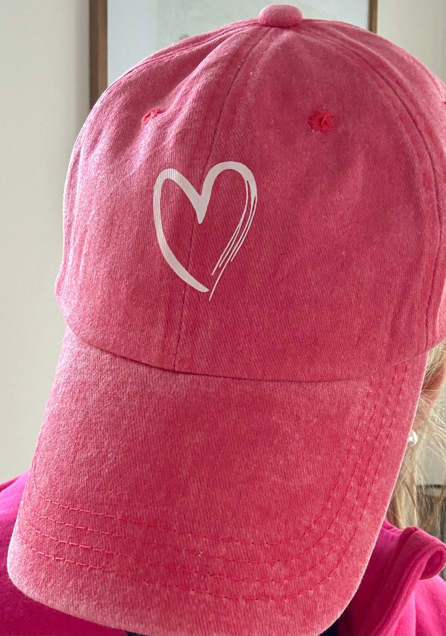 Watermelon Red Heart Hat
