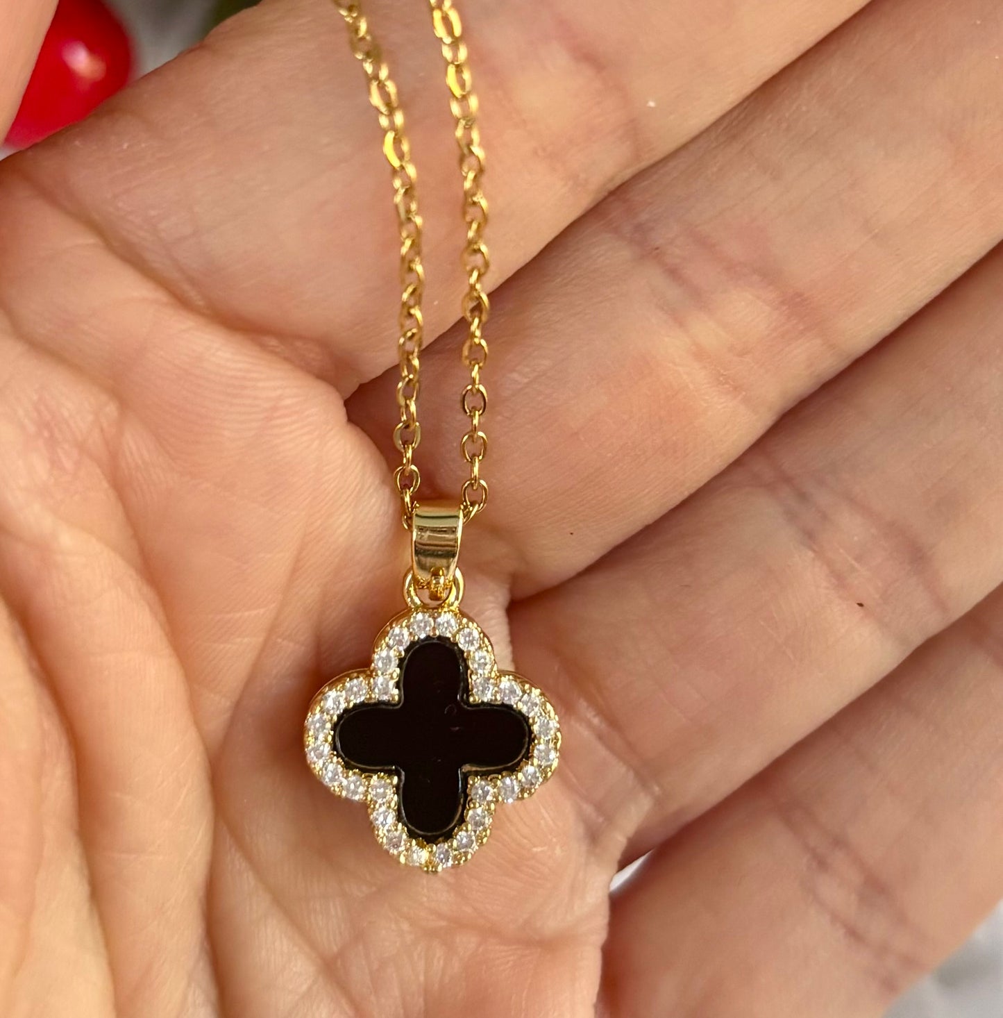 Reversible Clover Necklace