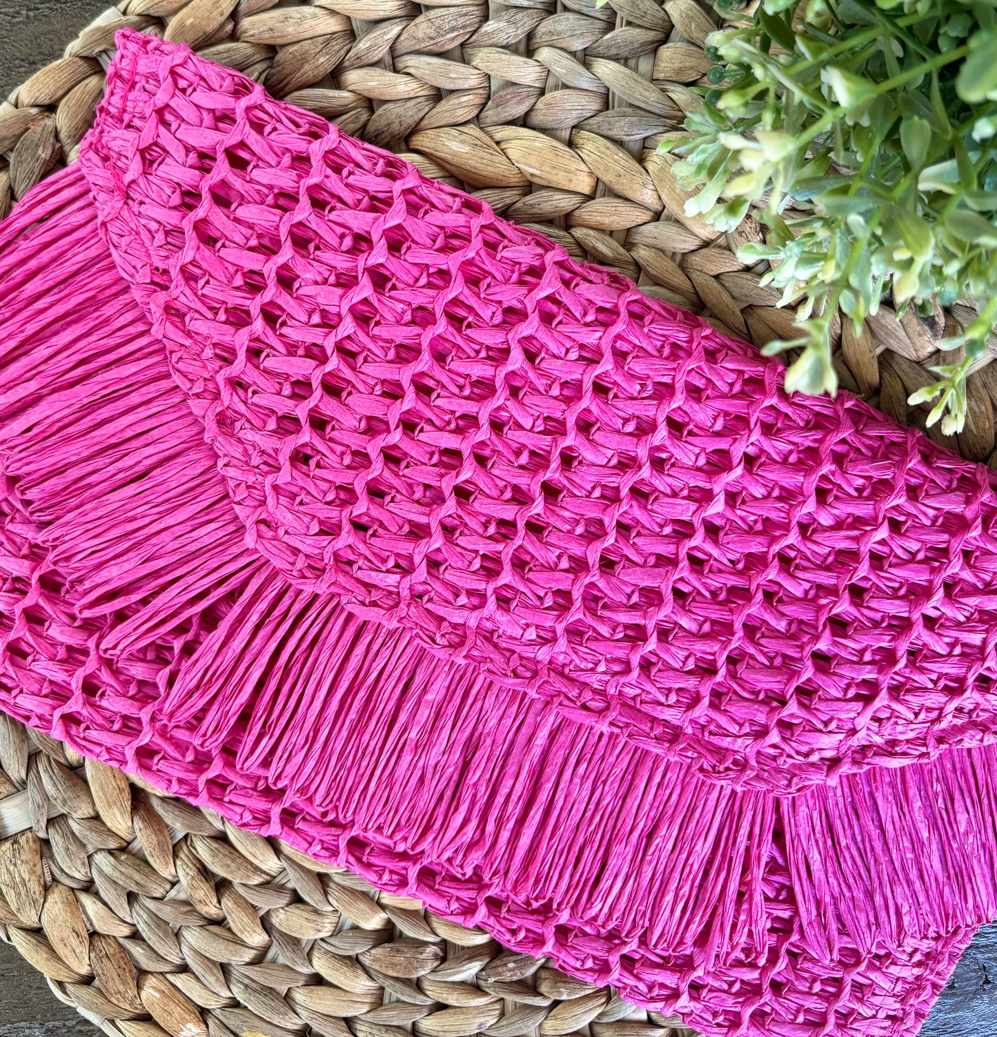 Straw Raffia Clutch