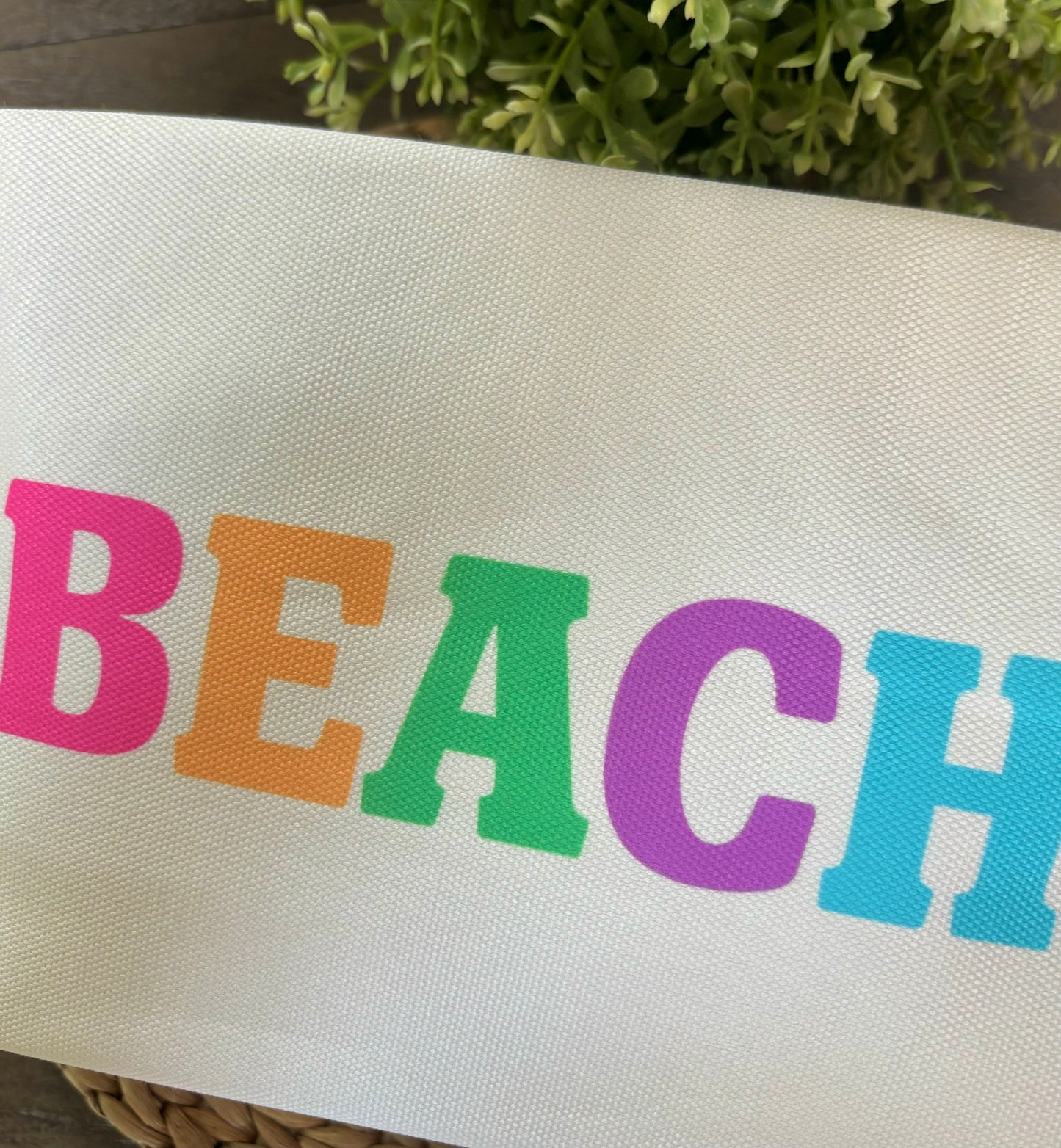 Beach Zipper Pouch- Large