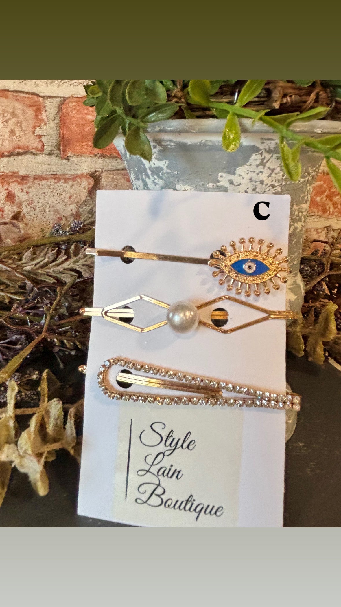 Embellished Hair Pins