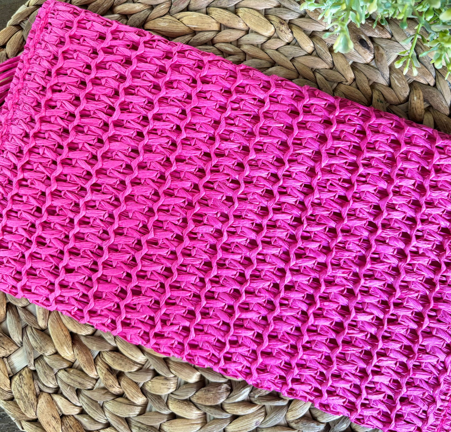 Straw Raffia Clutch