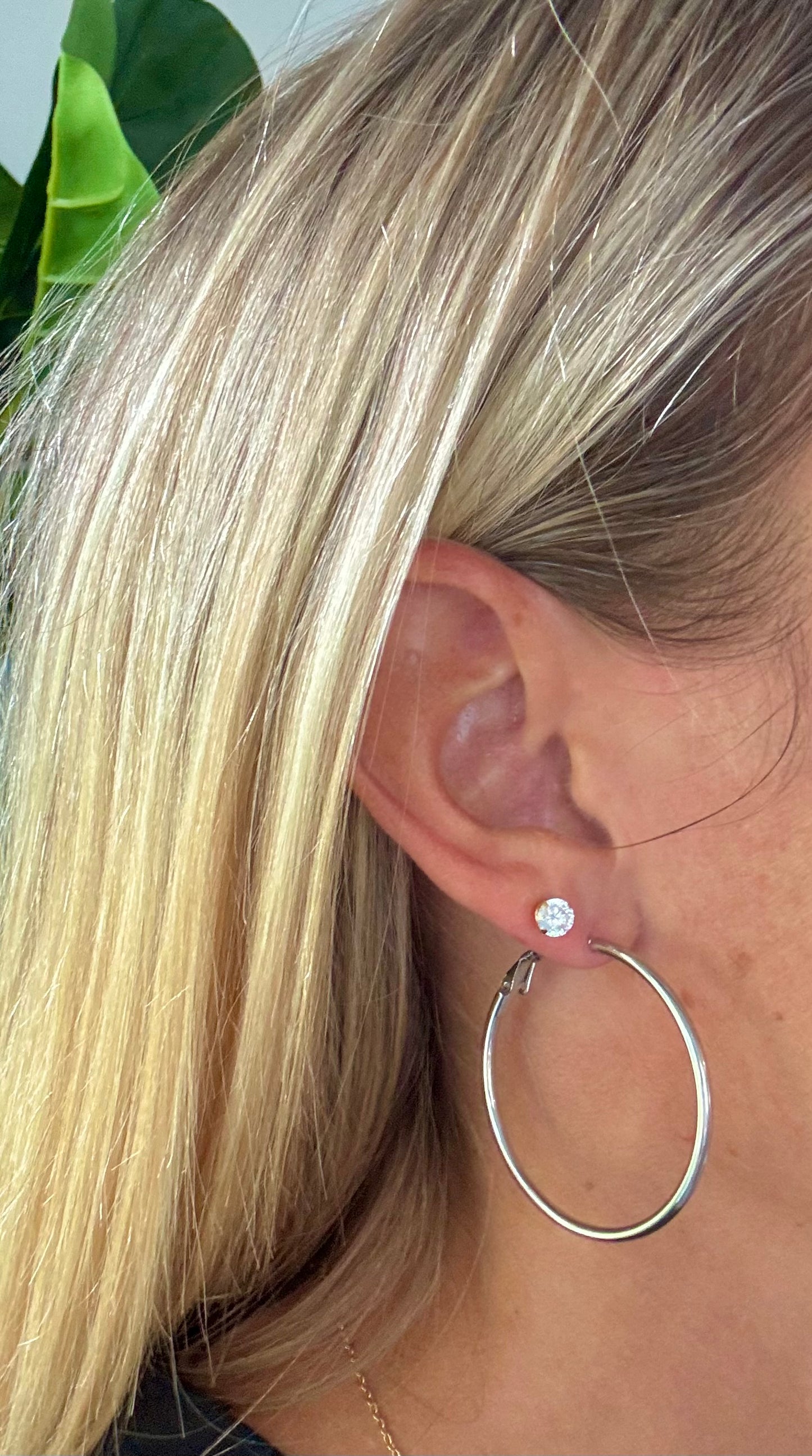 Silver Hoops