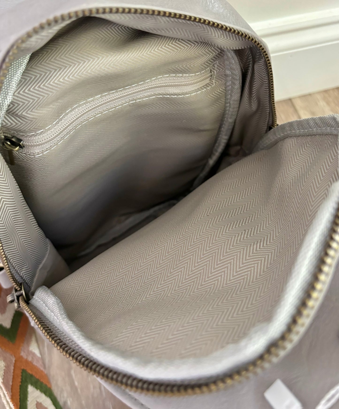 Shoulder Sling Bag with Embroidered Strap