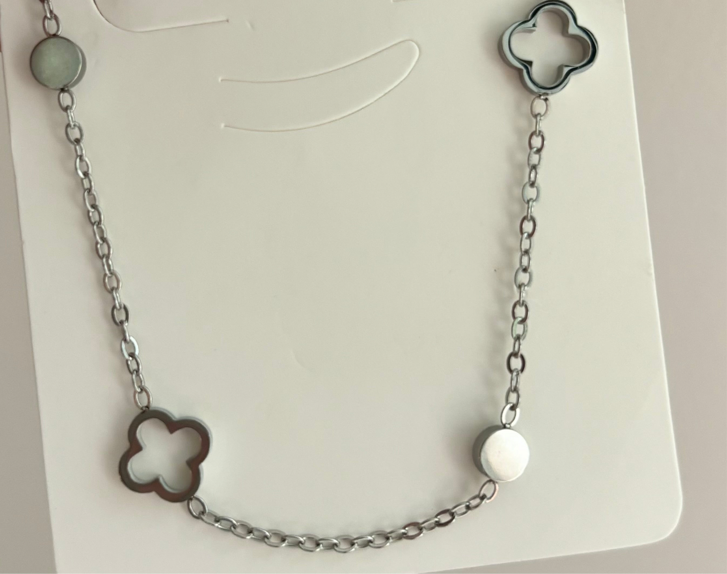 Silver Clover Necklace