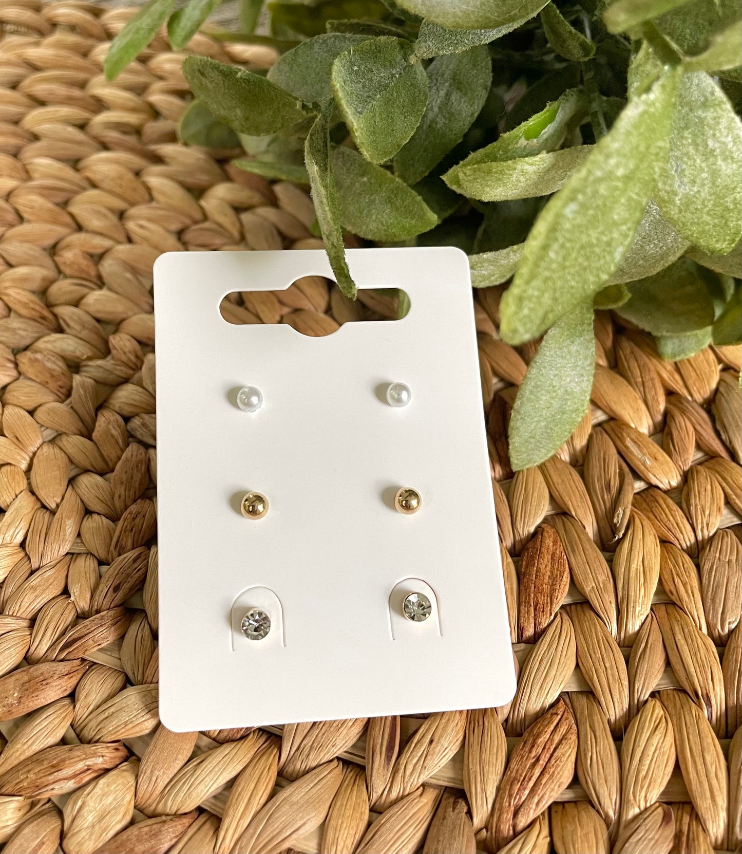 Trio Stud Pack (B) -Gold