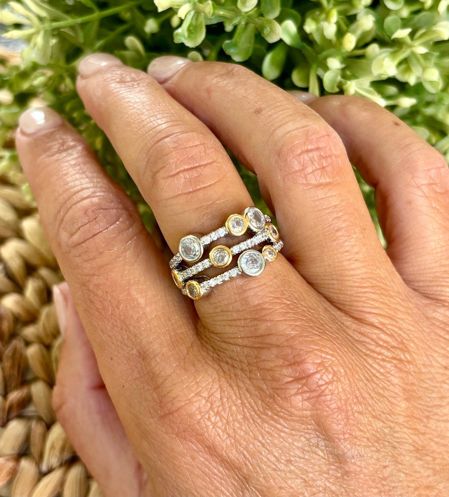 Designer Inspired Layered Ring