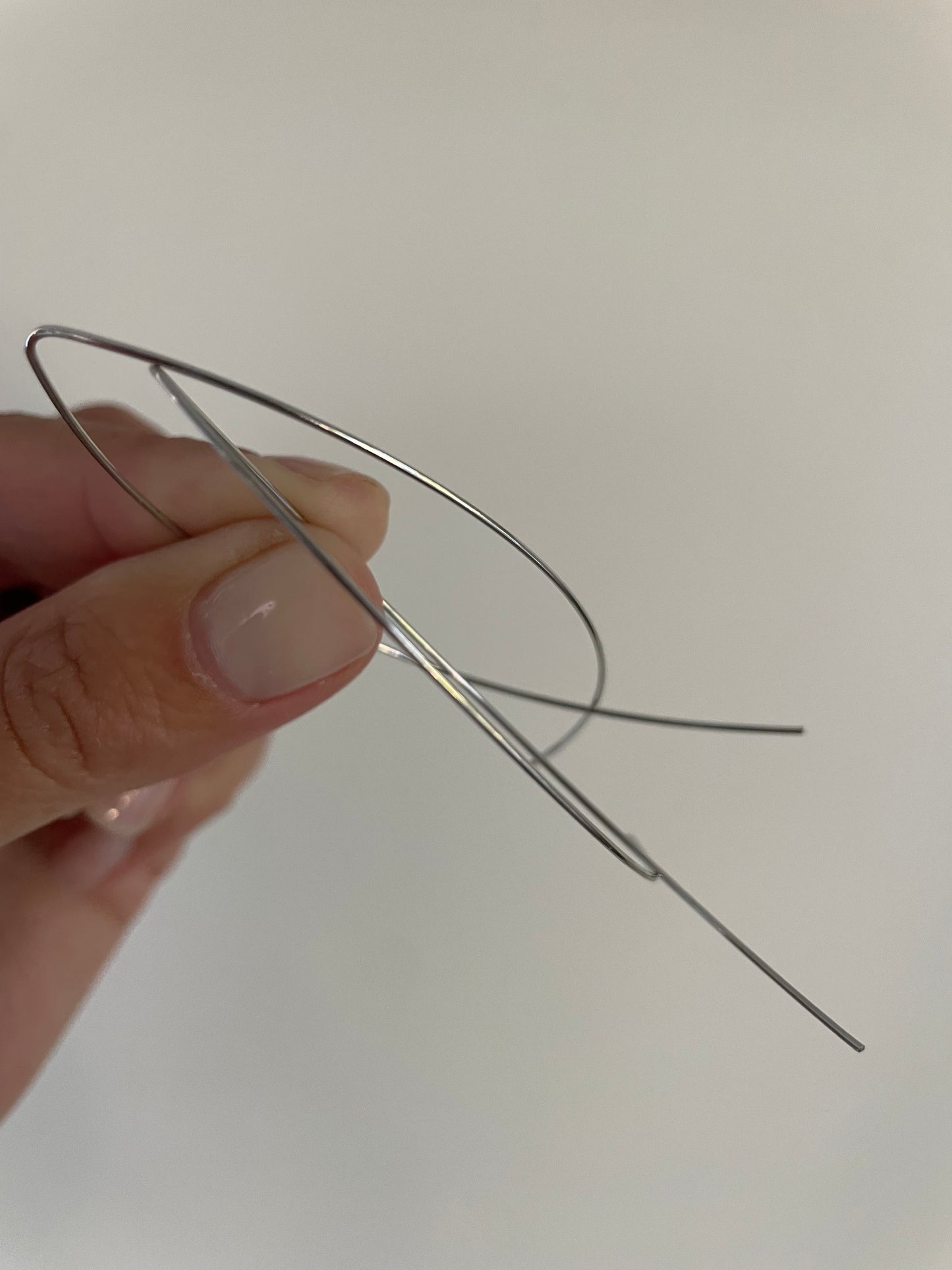 Silver Intersecting Hoops