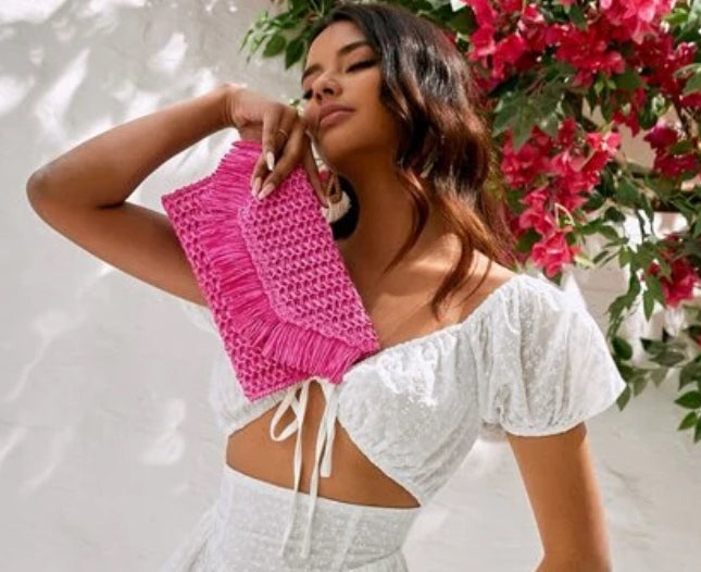 Straw Raffia Clutch