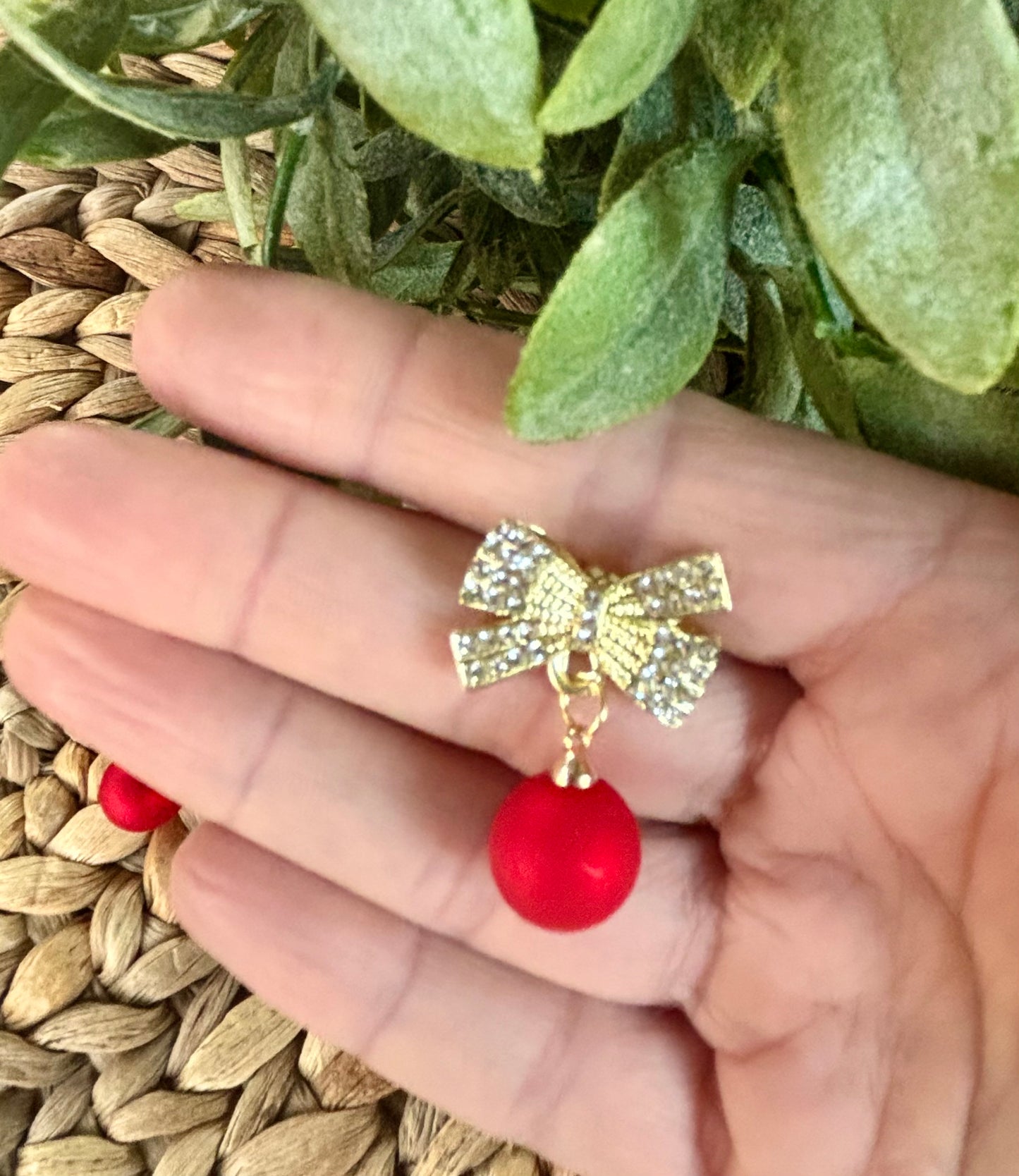 Gold Bow Earrings
