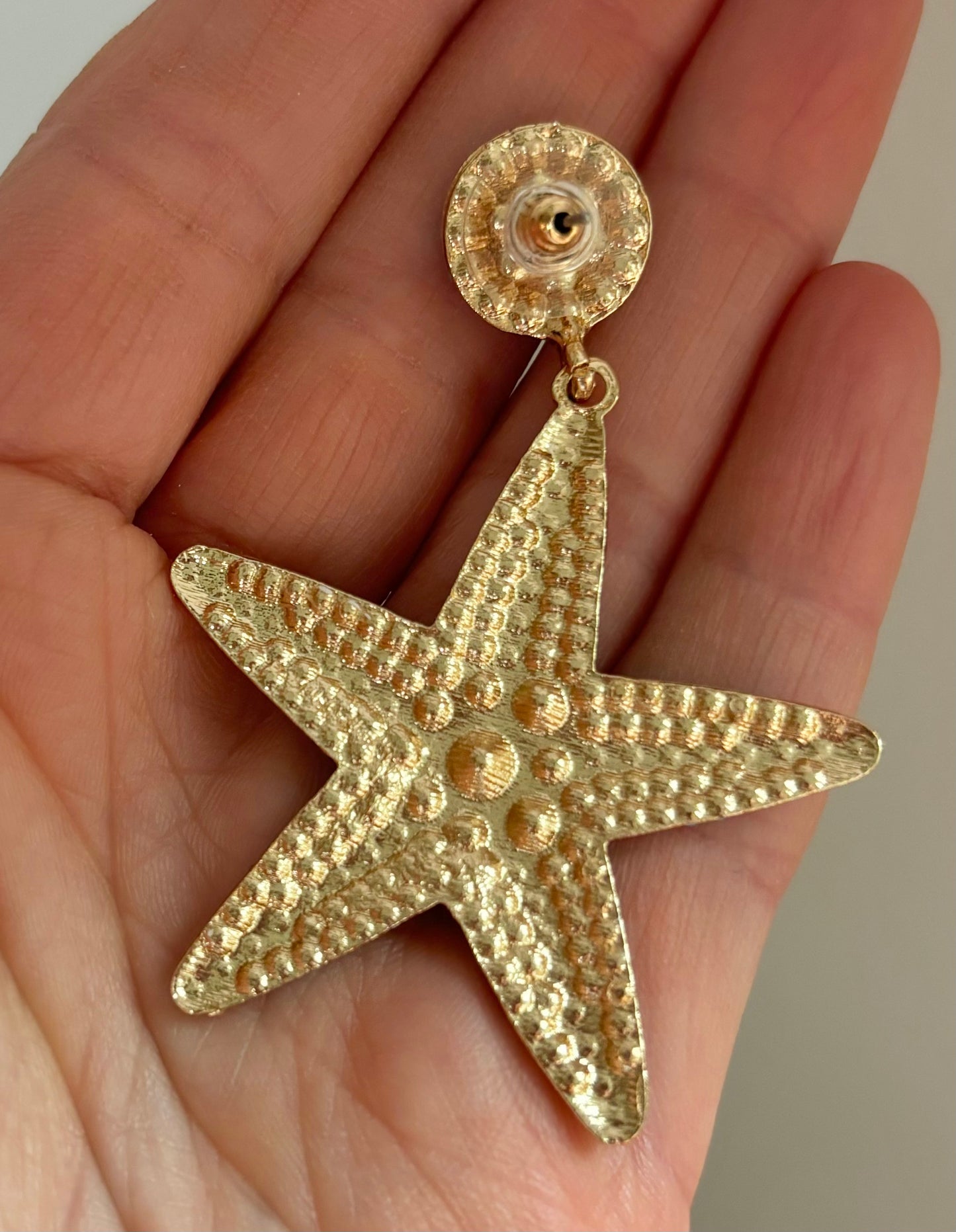 Beaded Starfish Earrings
