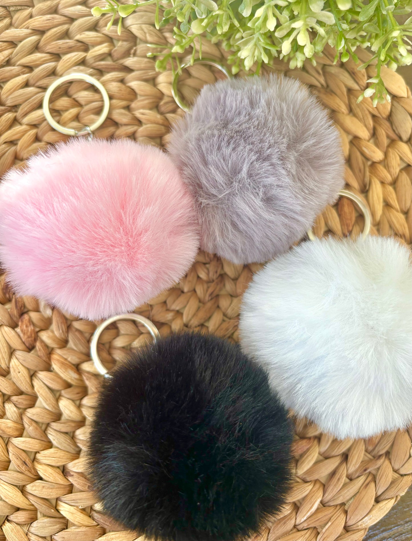 Faux Fur Keychain