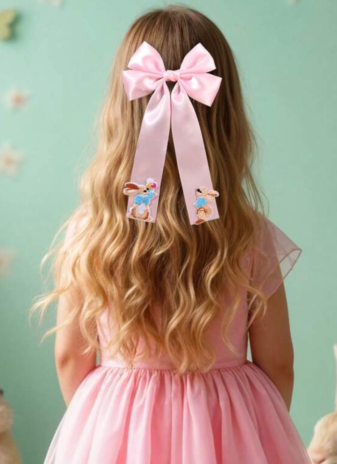 Satin Bunny Hair Bow