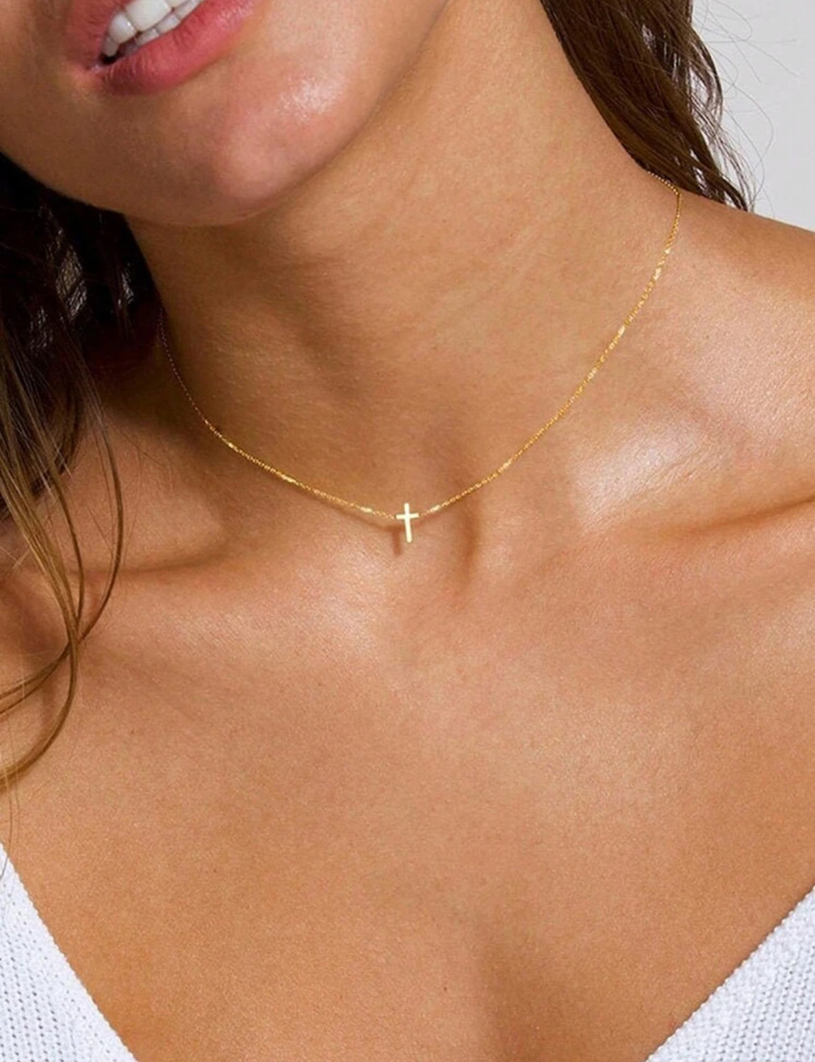 Gold Cross Necklace