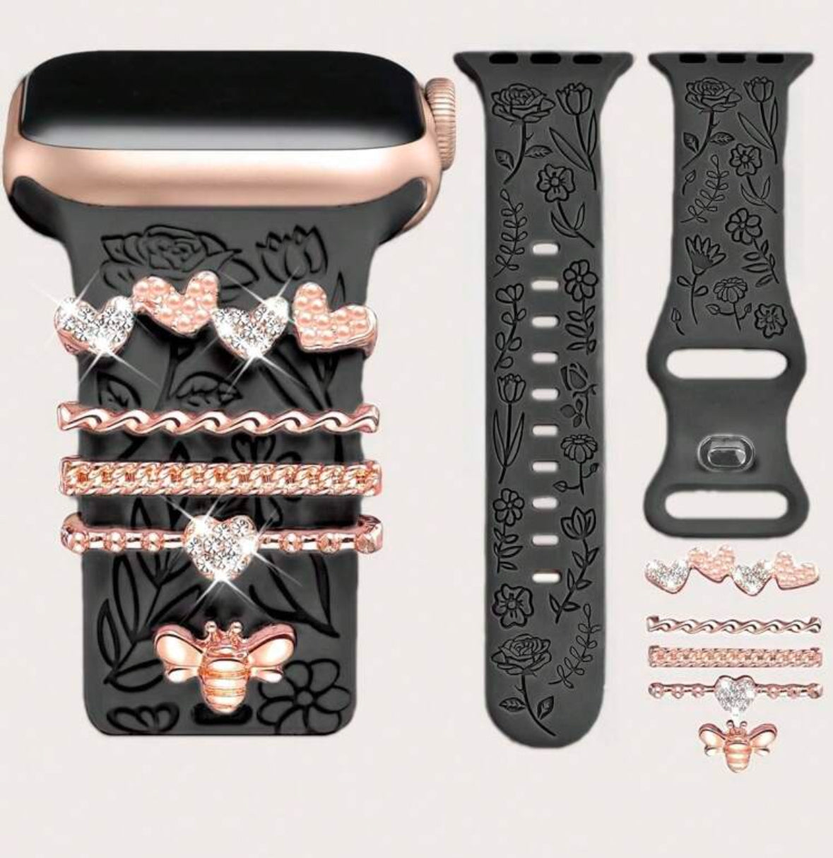 Watch Bands-Silicone with Charms