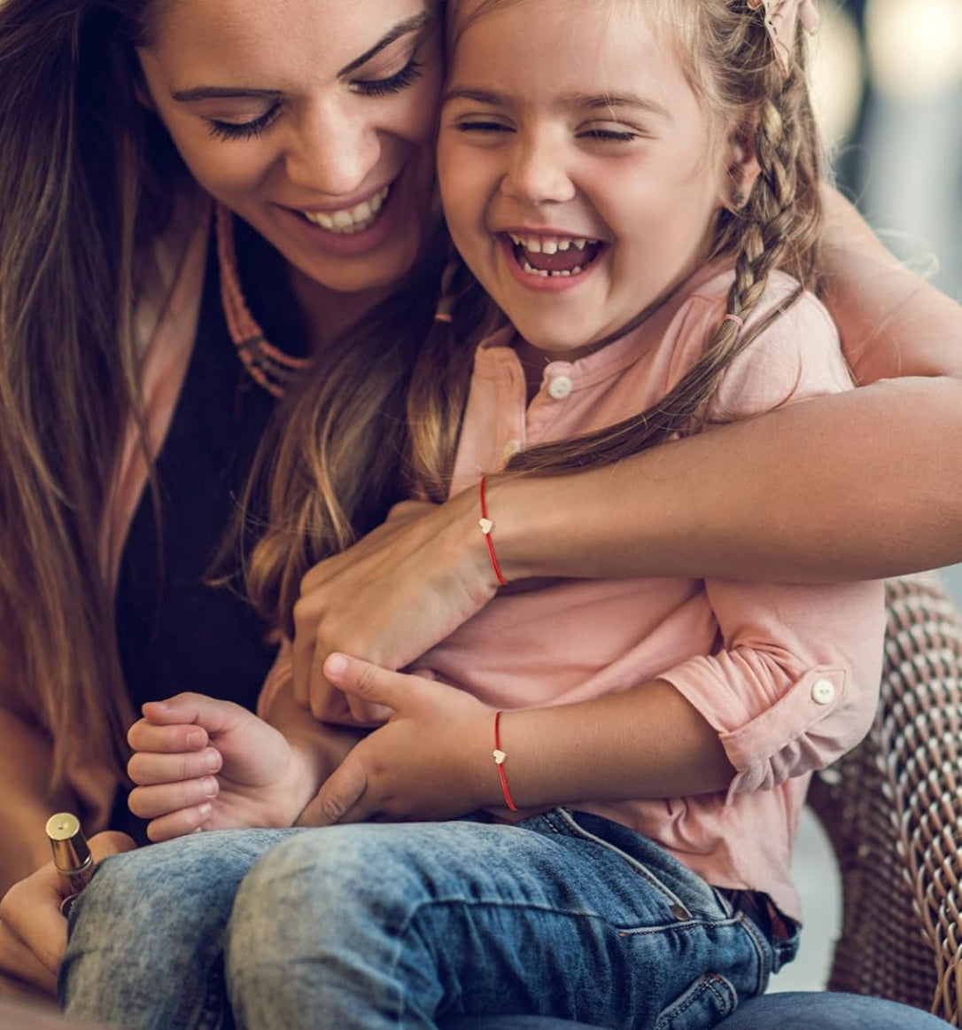 Mother Daughter Heart Bracelet Trio