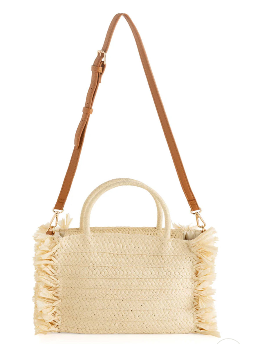 Woven Straw Handbag & Crossbody
