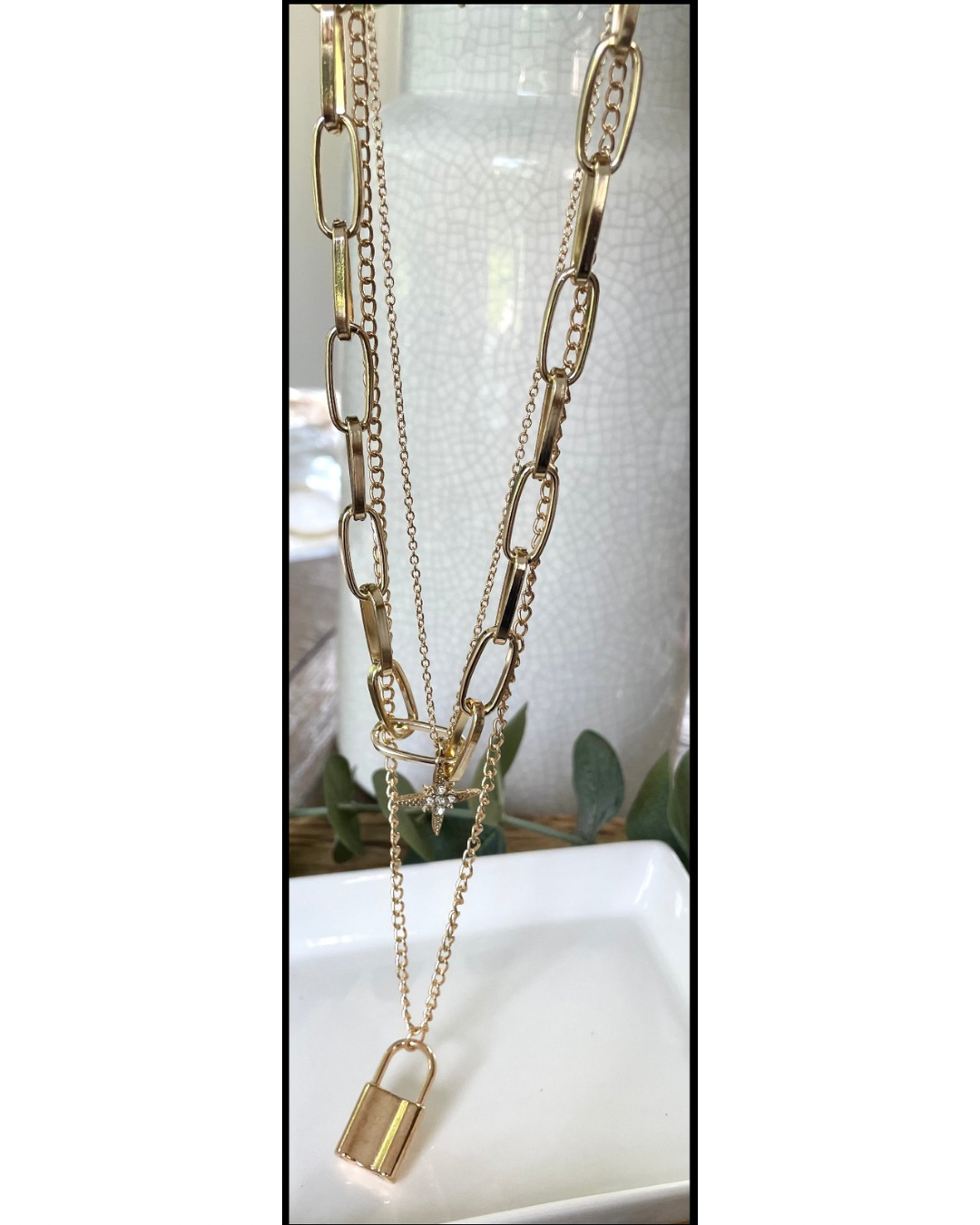 Multi Chain Layering Necklace