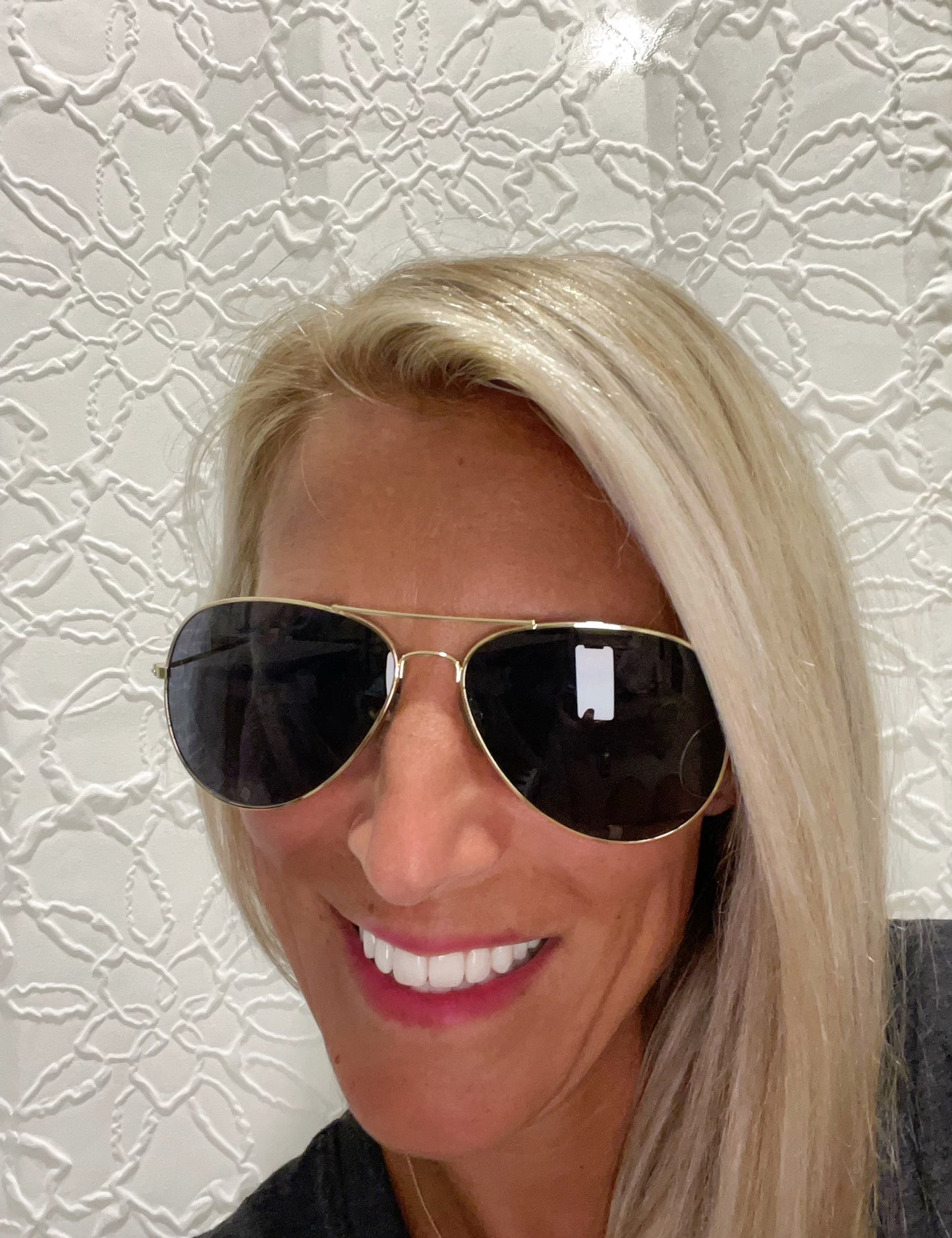 Gold Aviator Sunglasses