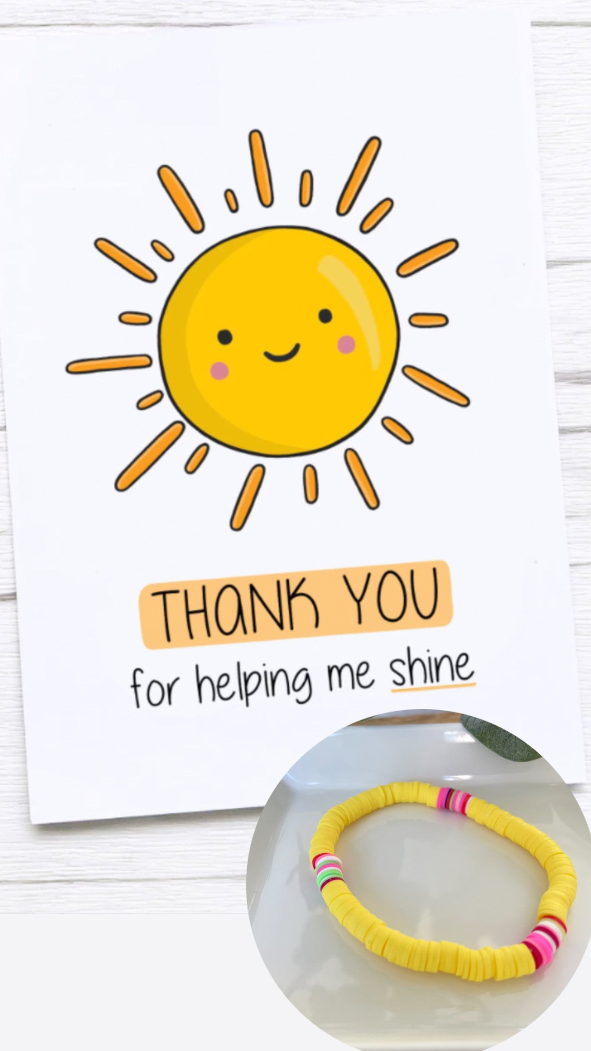 Thank You For Being Our Sunshine Teacher-Bracelet