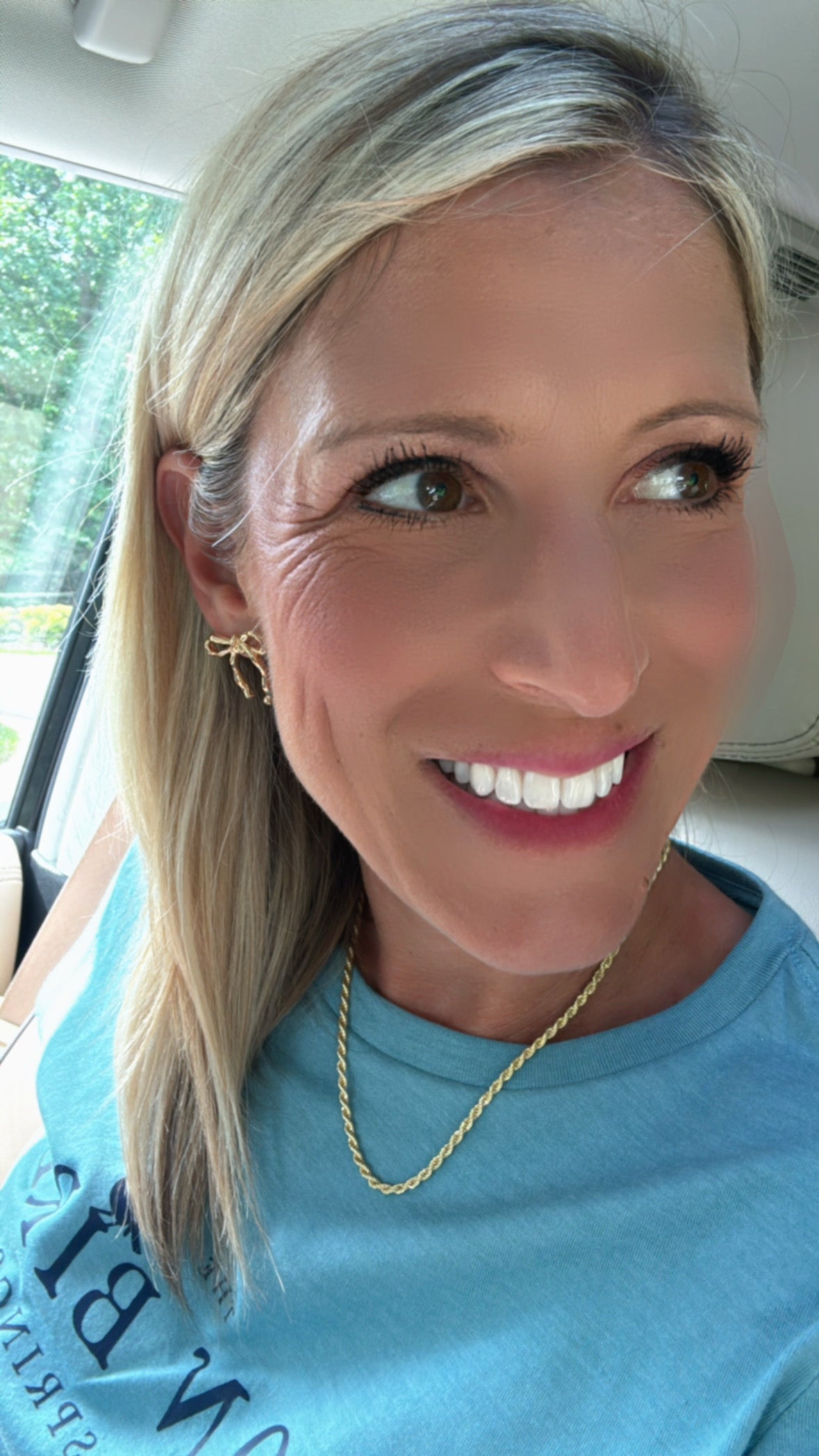 Gold Rope Twist Necklace