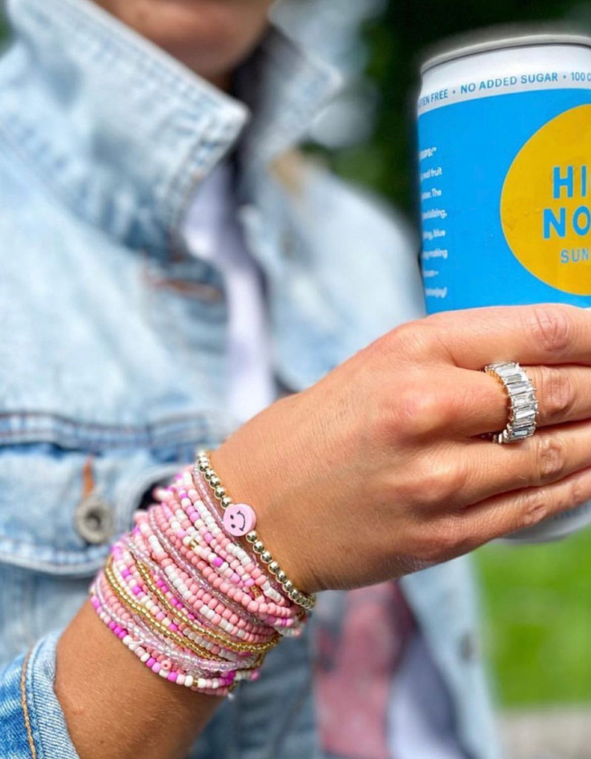 Versatile Pink Beaded Stack
