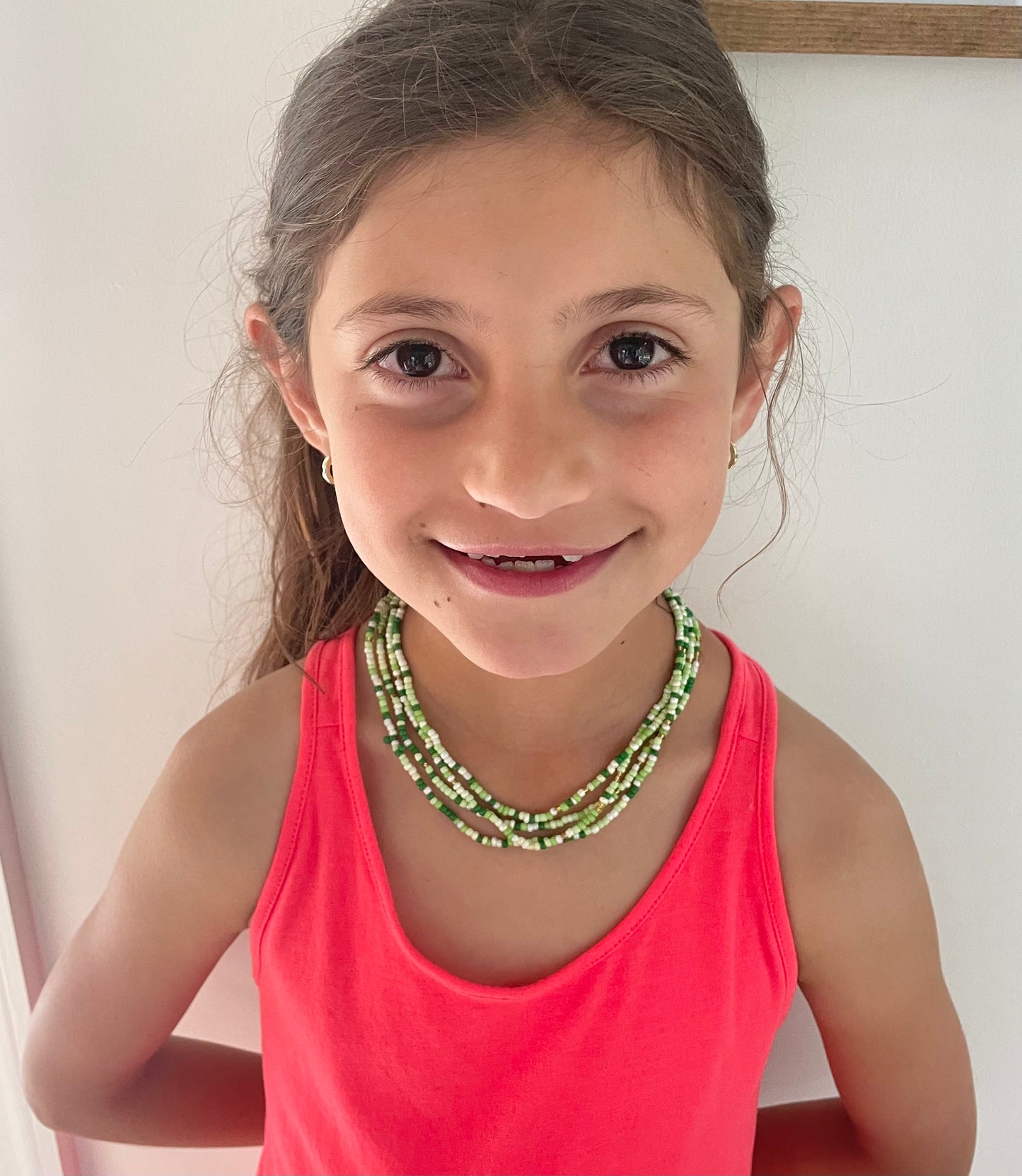 Versatile Green Beaded Necklace/Bracelet