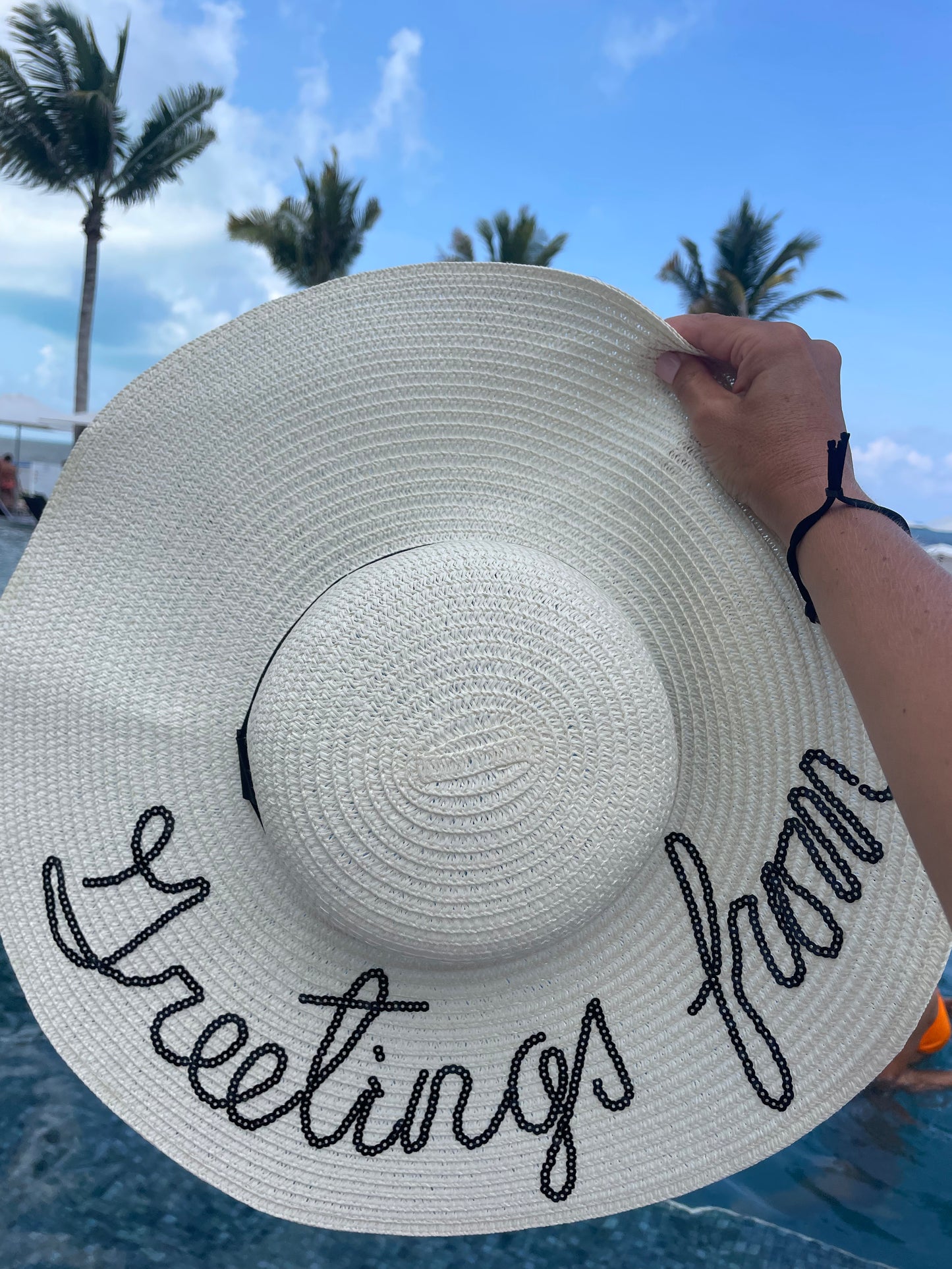 “Greetings From” Straw Hat