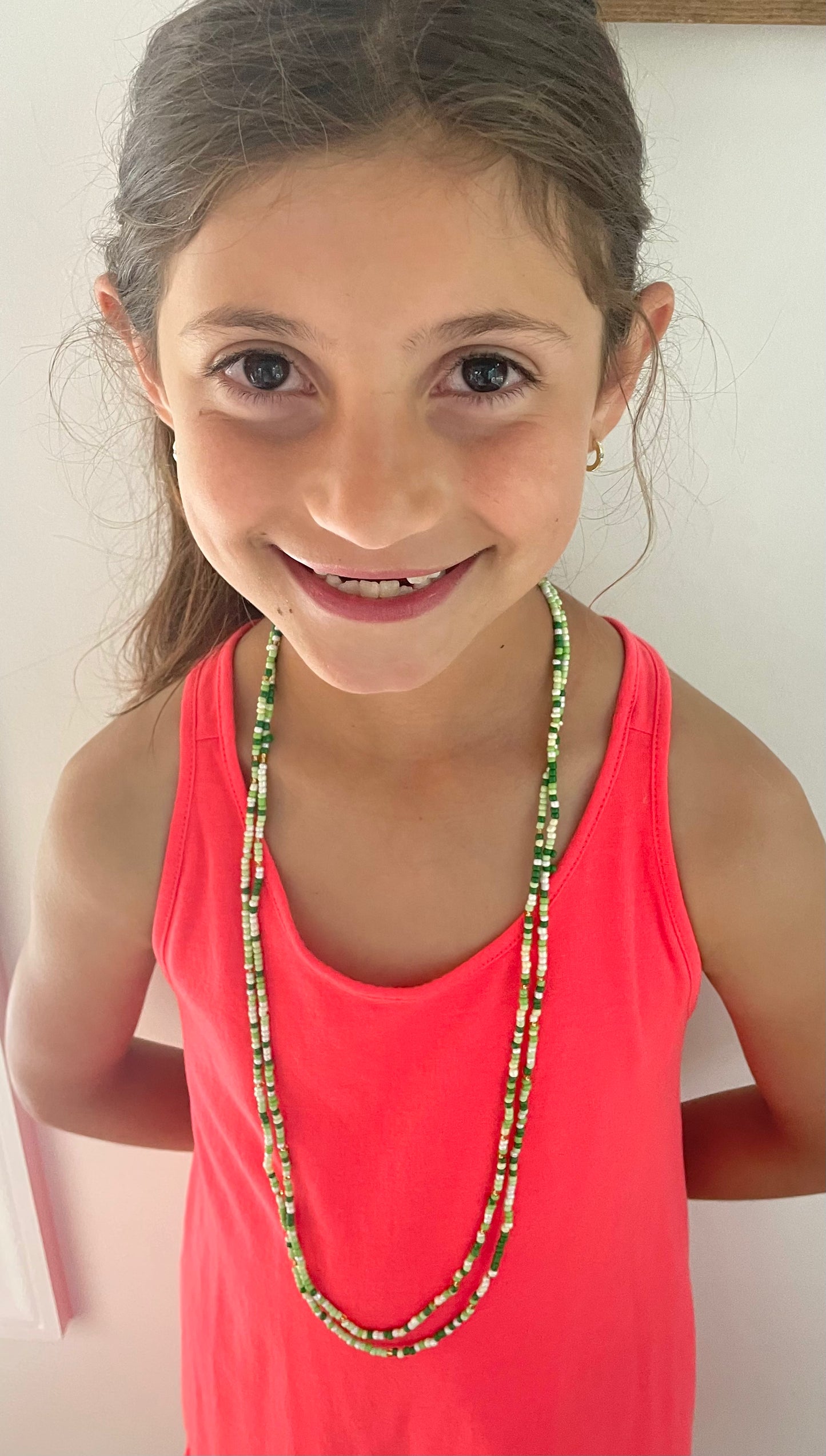 Versatile Green Beaded Necklace/Bracelet