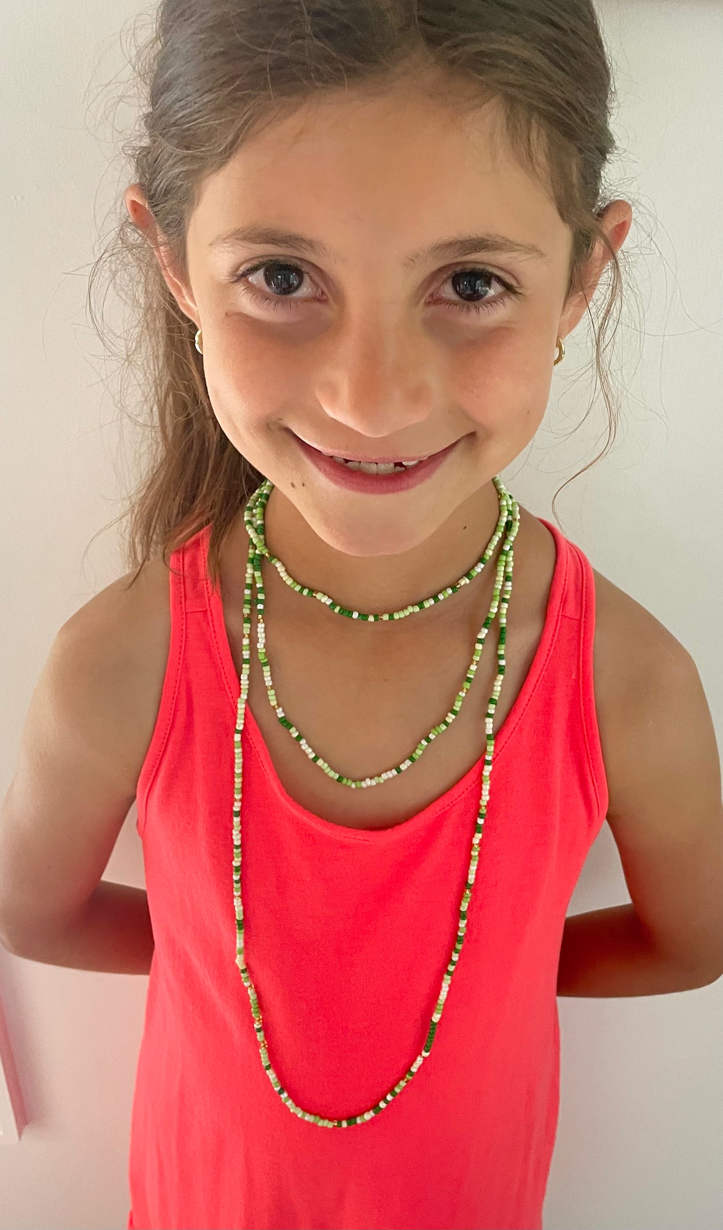 Versatile Green Beaded Necklace/Bracelet
