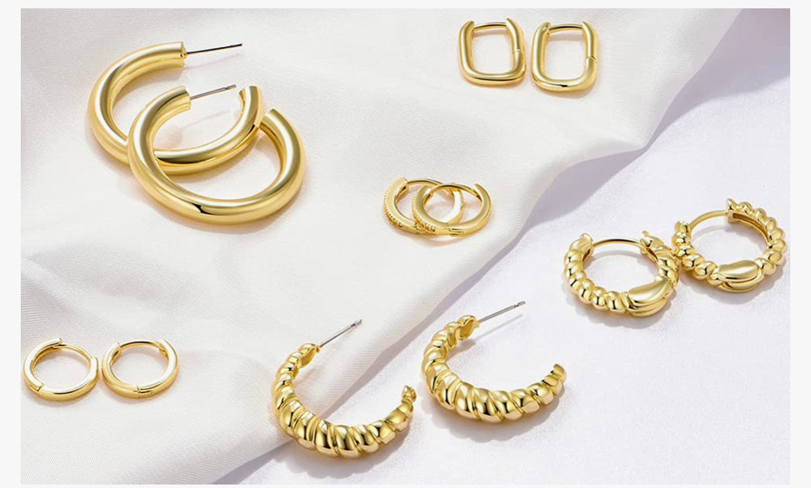 Gold Huggie Hoops