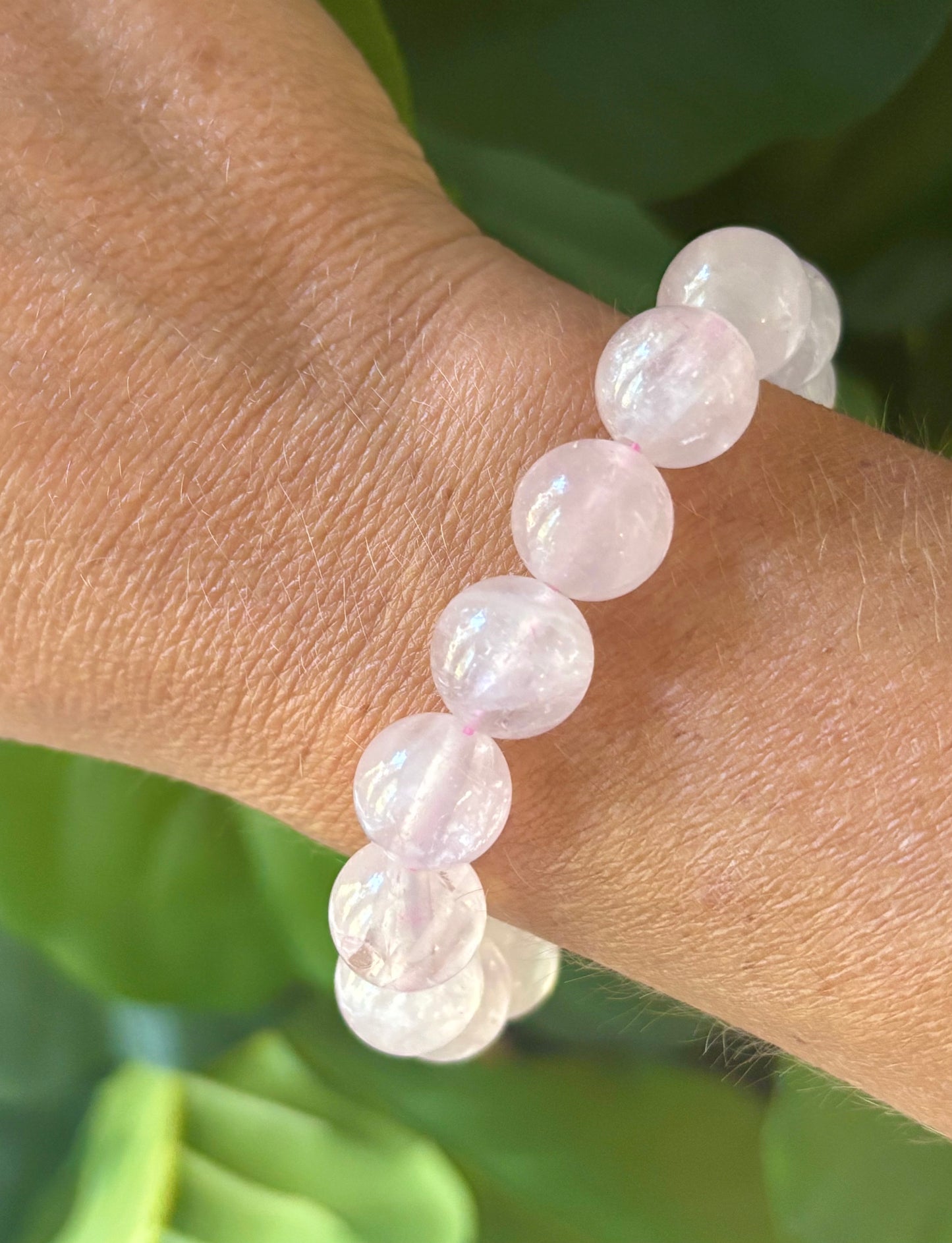 Blush Gemstone Beaded Bracelet