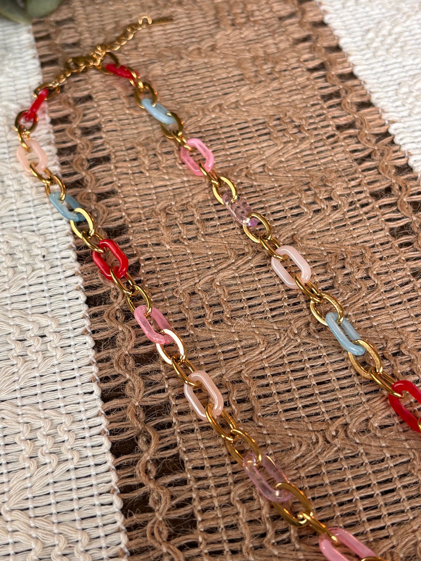 Colorful Link Necklace