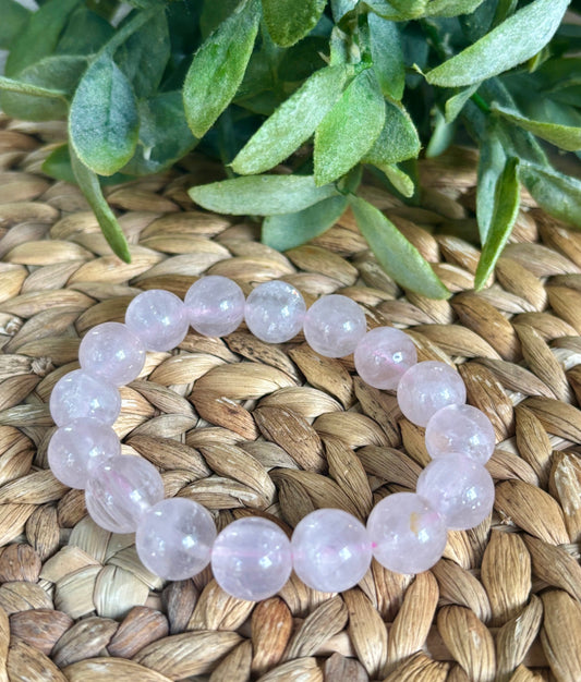 Blush Gemstone Beaded Bracelet