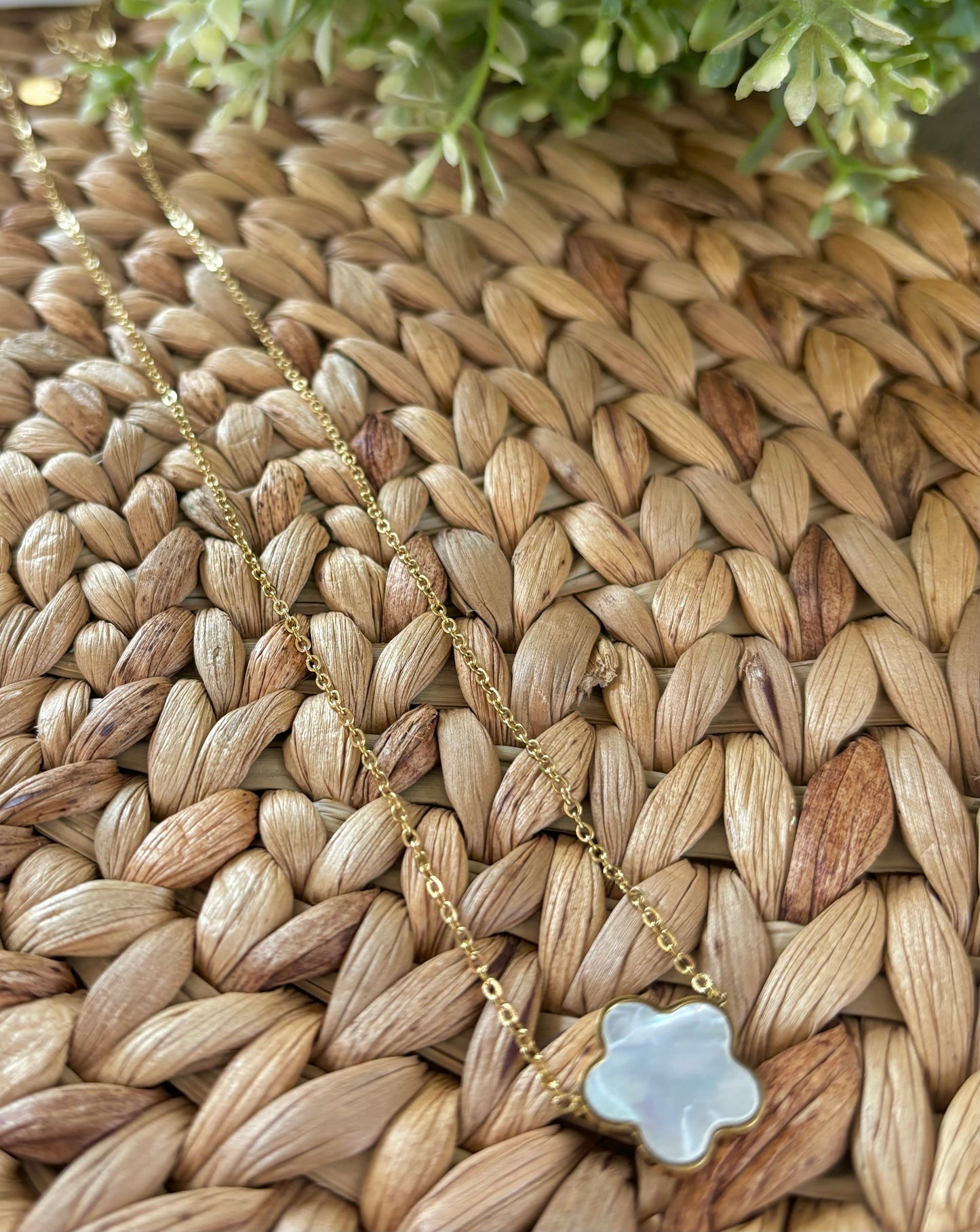 Opal Flower Necklace