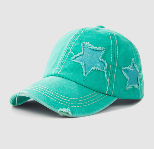 Distressed Star Baseball Hat