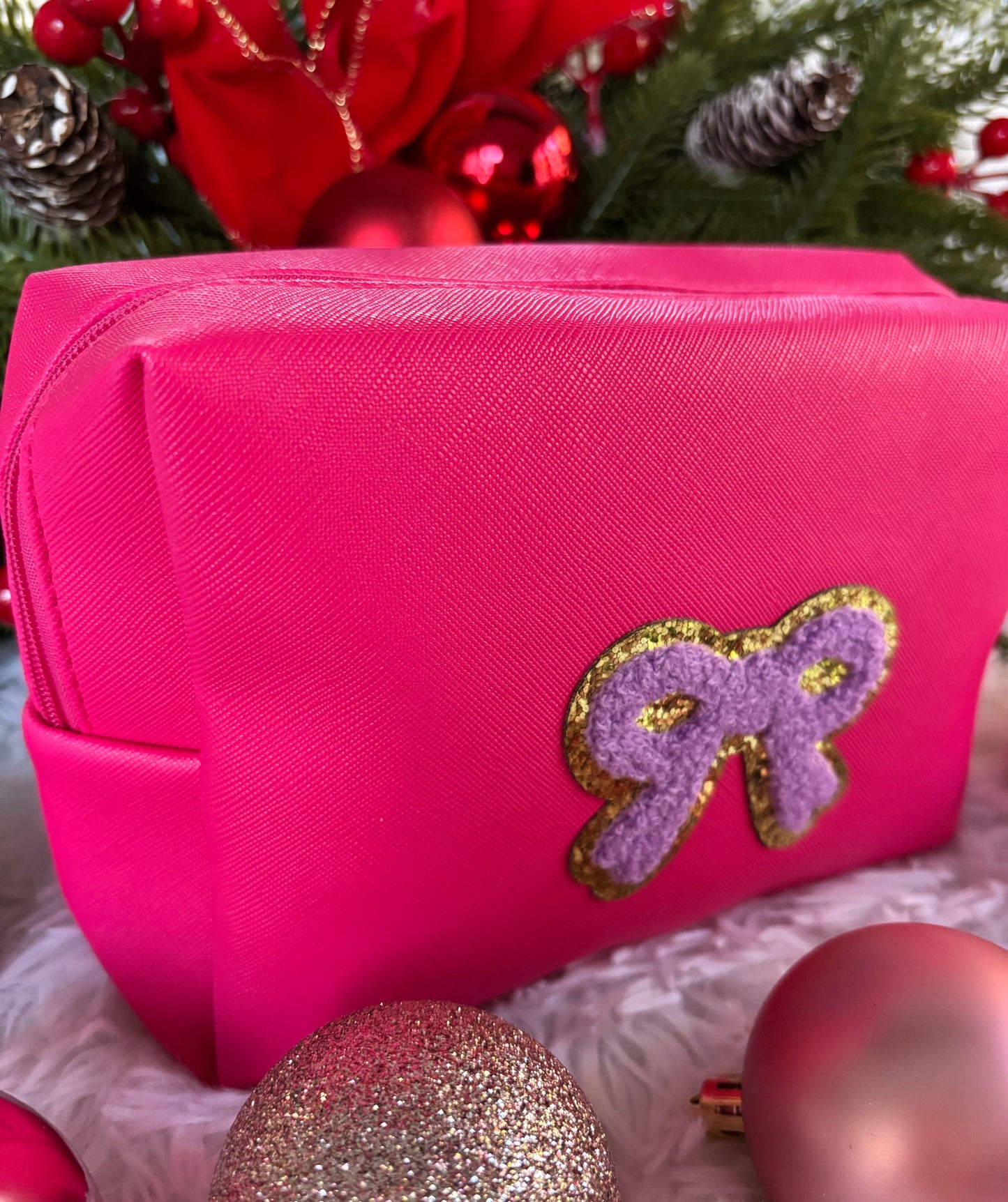 Hot Pink Cosmetic Bag 🎀