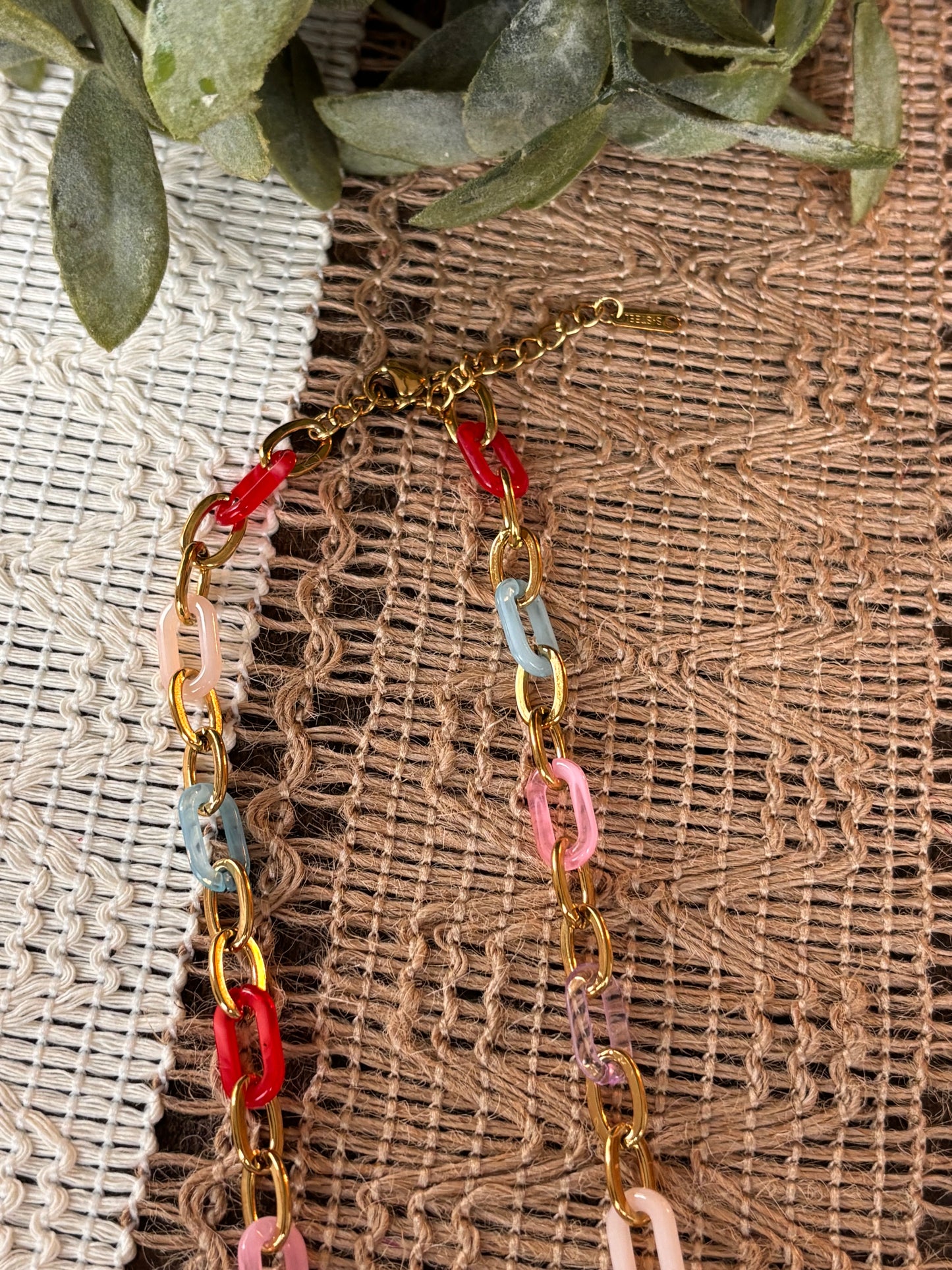 Colorful Link Necklace