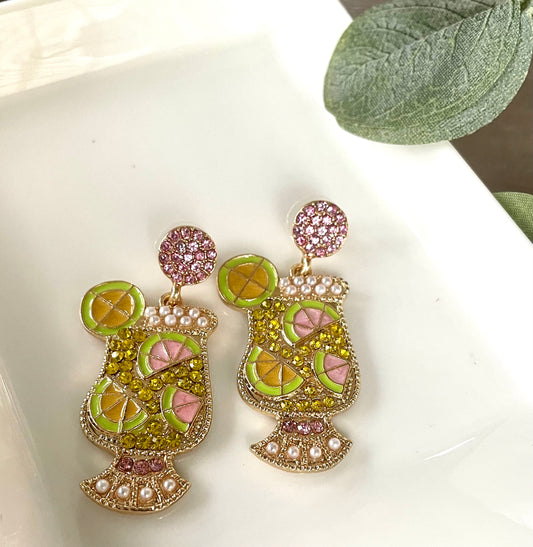 Rhinestone Cocktail Earrings