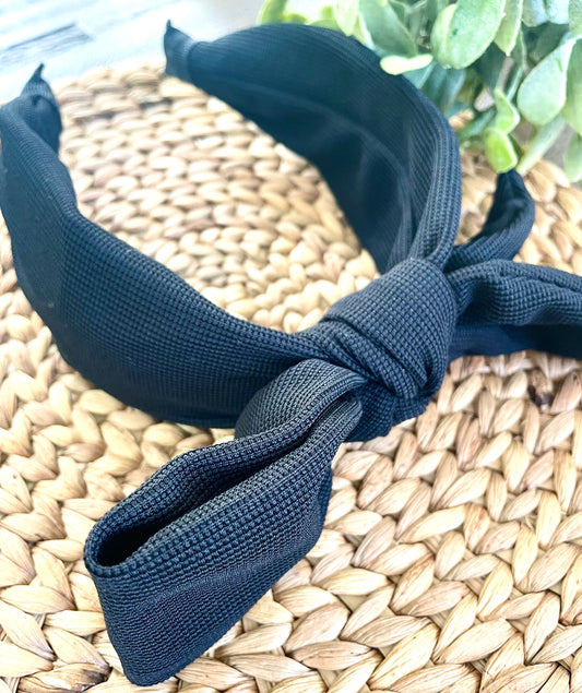 Black Bow Tie Headband