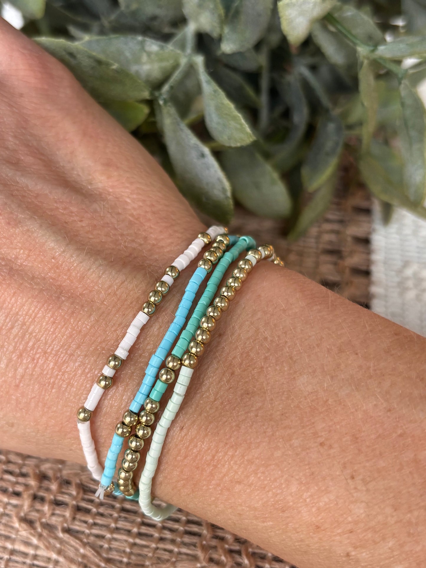 Beaded Bracelet Stack