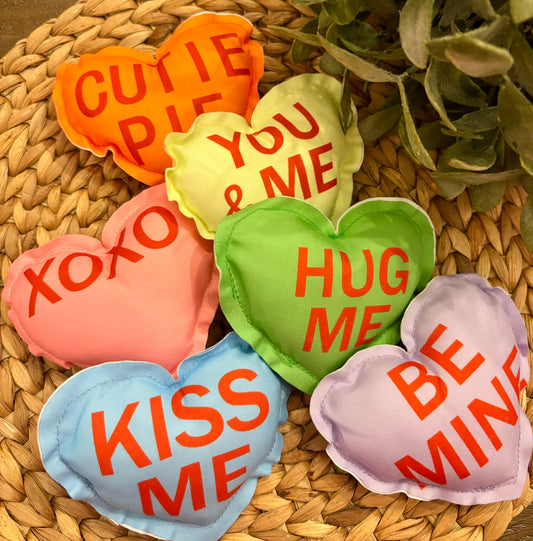Mini Conversation Heart Pillows