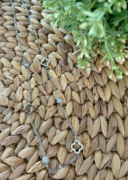 Silver Clover Necklace