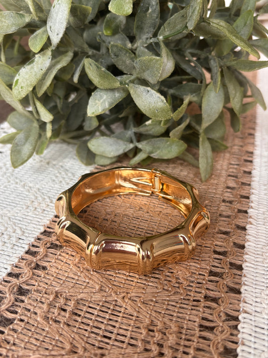 Gold Bamboo Bangle