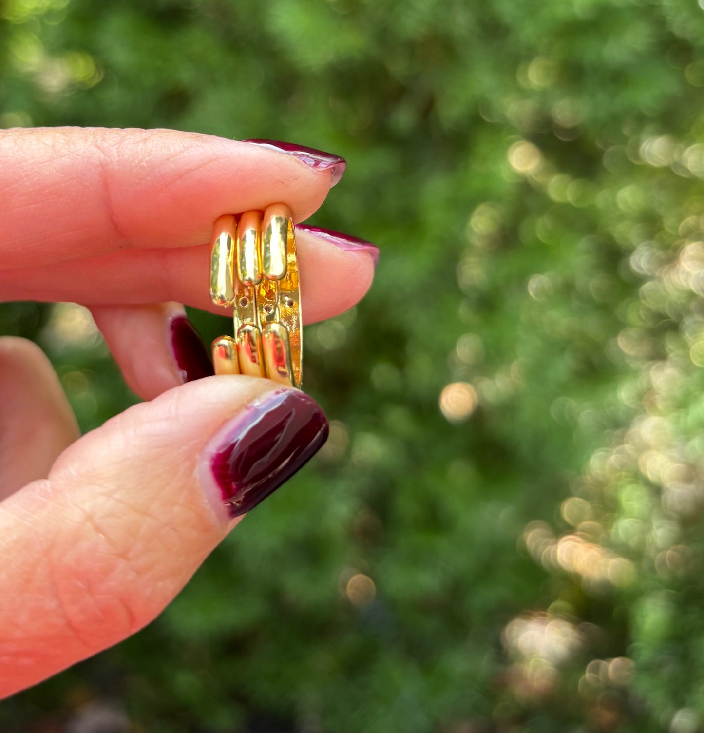 Colorful Enamel Ring Stack