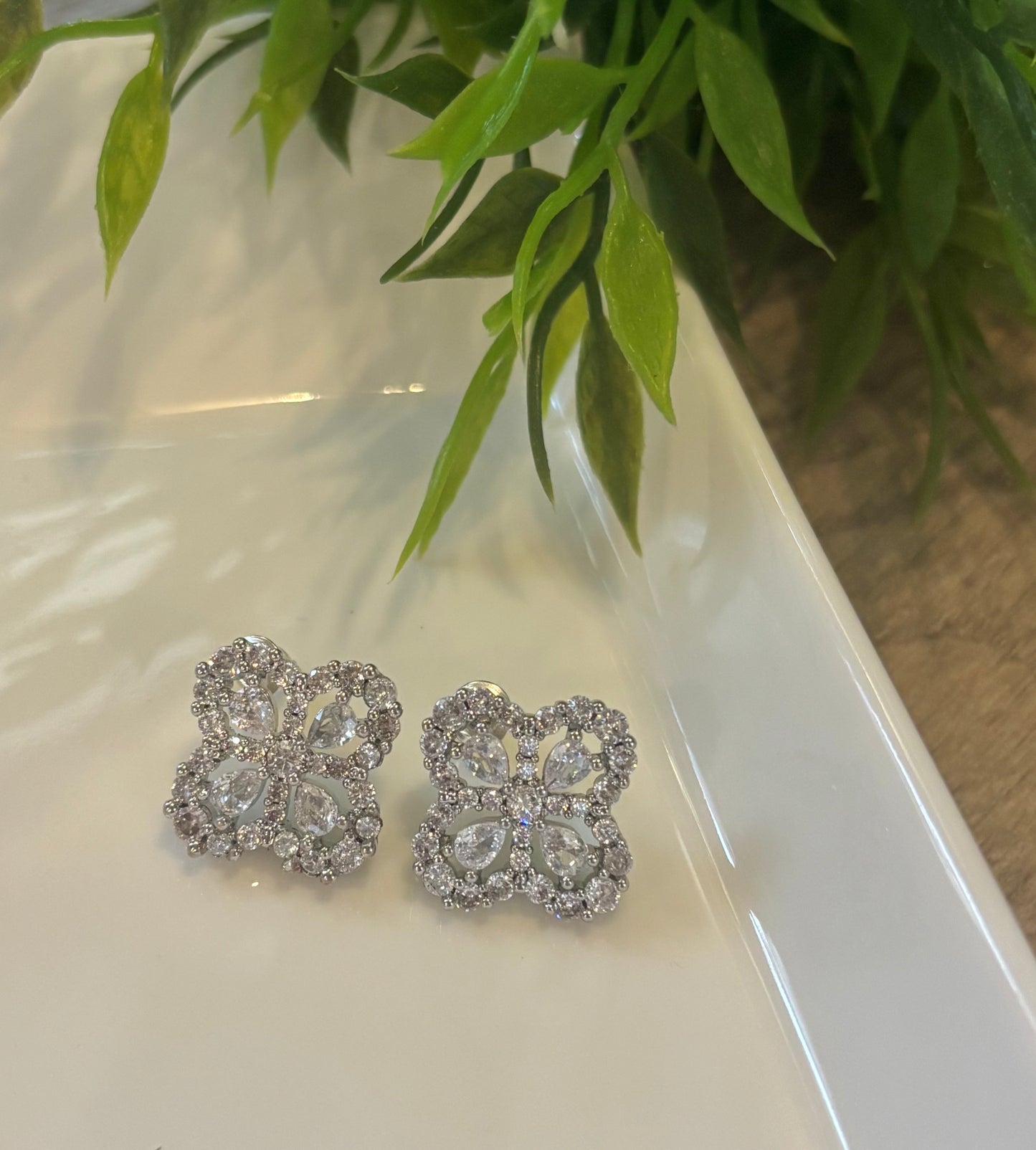 Four Leaf Rhinestone Clover