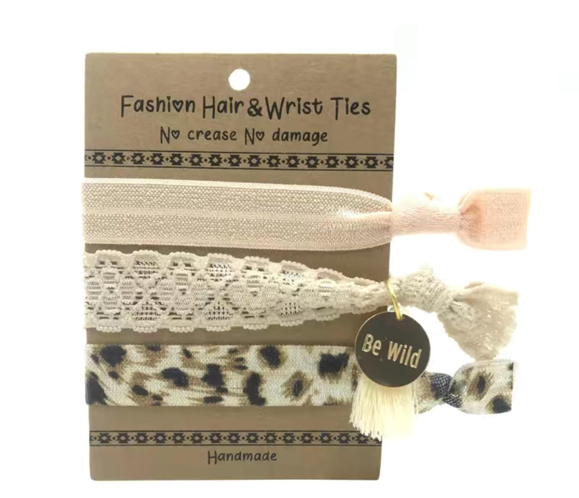 Tassel Hair Tie Trio Pack-Be Wild